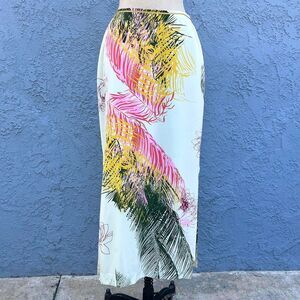 Vintage Nicole Miller Collection Skirt size 6 Y2k silk maxi